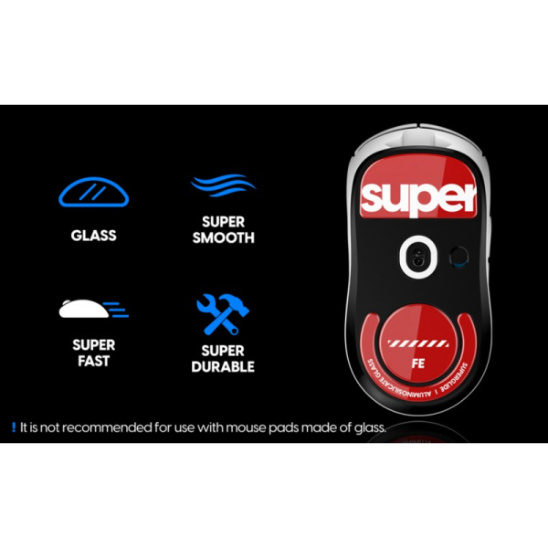 Купить Стеклянные глайды (ножки) для мыши Pulsar Superglide для Logitech GPro Wireless [RED] - FE Limited Edition